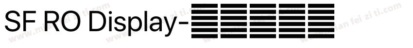 SF RO Display字体转换